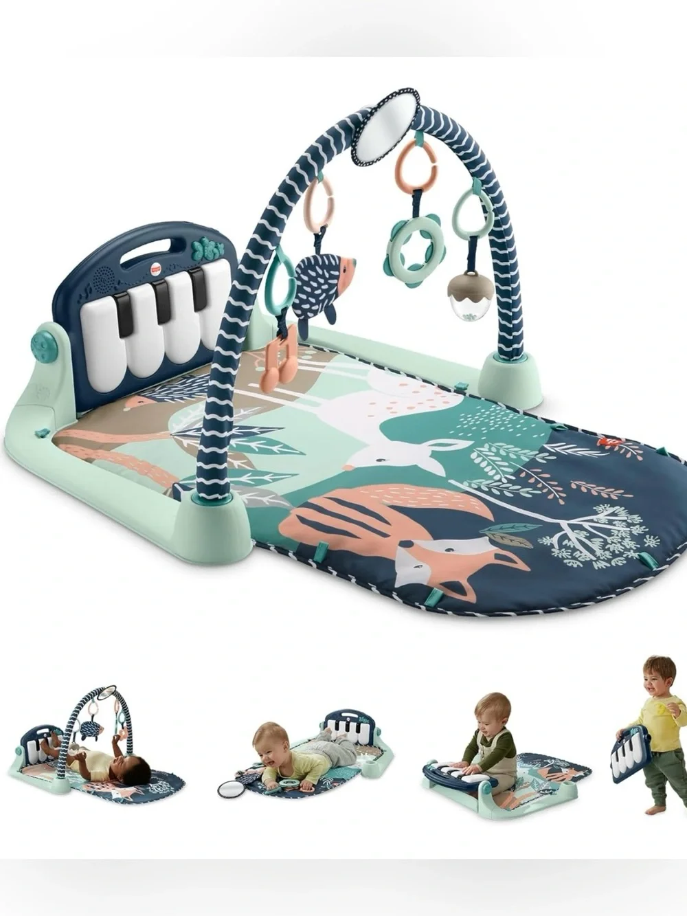 Playmat Kick & Play Piano Gym with Musical and Sensory Toys